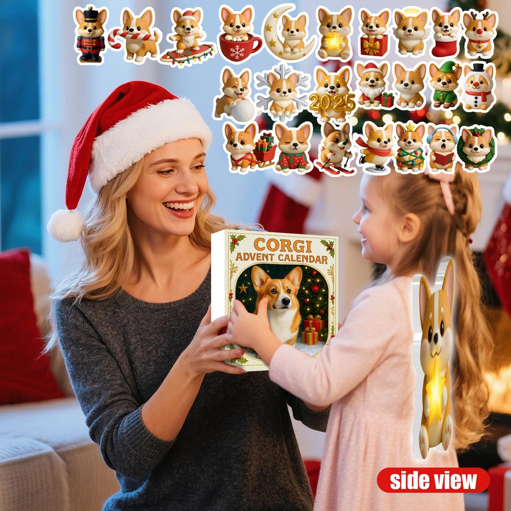 2D Акриловая Подвеска Коробка-сюрприз, Адвент-календарь, Сюрприз для друзей и семьи