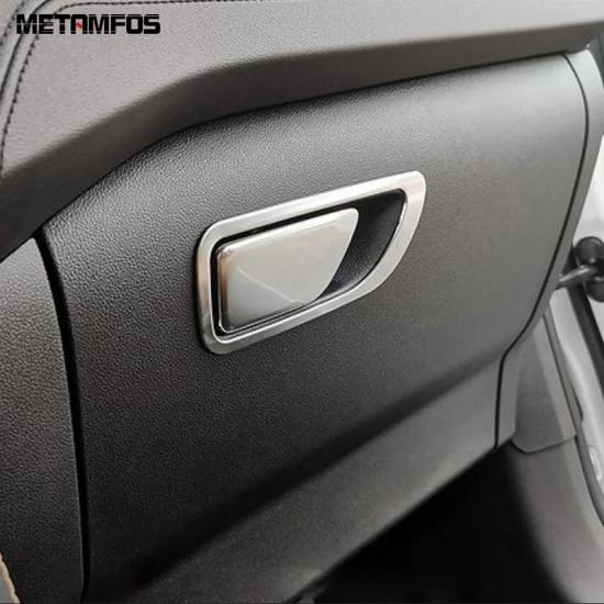 Car Accessories For Ford Kuga Escape - 2024 Interior Carbon Fiber Glove Storage Box Door Handle Cover Trim Sticker