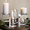Crystal Candle Holders Clear Romantic Candle Holders Tealight Candlestick Wedding Decorations Home Party Desktop Candlestick