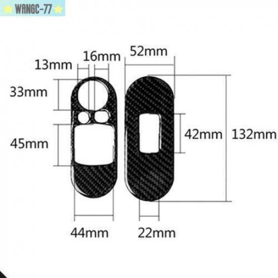 Для BMW Mini Cooper F56 2014-20 Накладка на панель переключателя стеклоподъемника из углеродного волокна