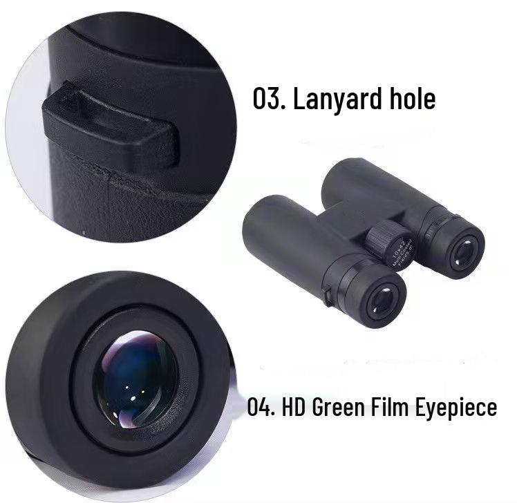 Kaisir 12x42 High-Magnification HD Night Vision Binoculars for Outdoor Travel & Events