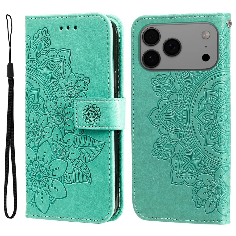 Магнитный кожаный кошелек-книжка для iPhone 17 Air 16e 16 15 14 13 12 Mini 11 8 7 6 SE2 Plus Pro X XS XR Max Чехол для телефона Цветок