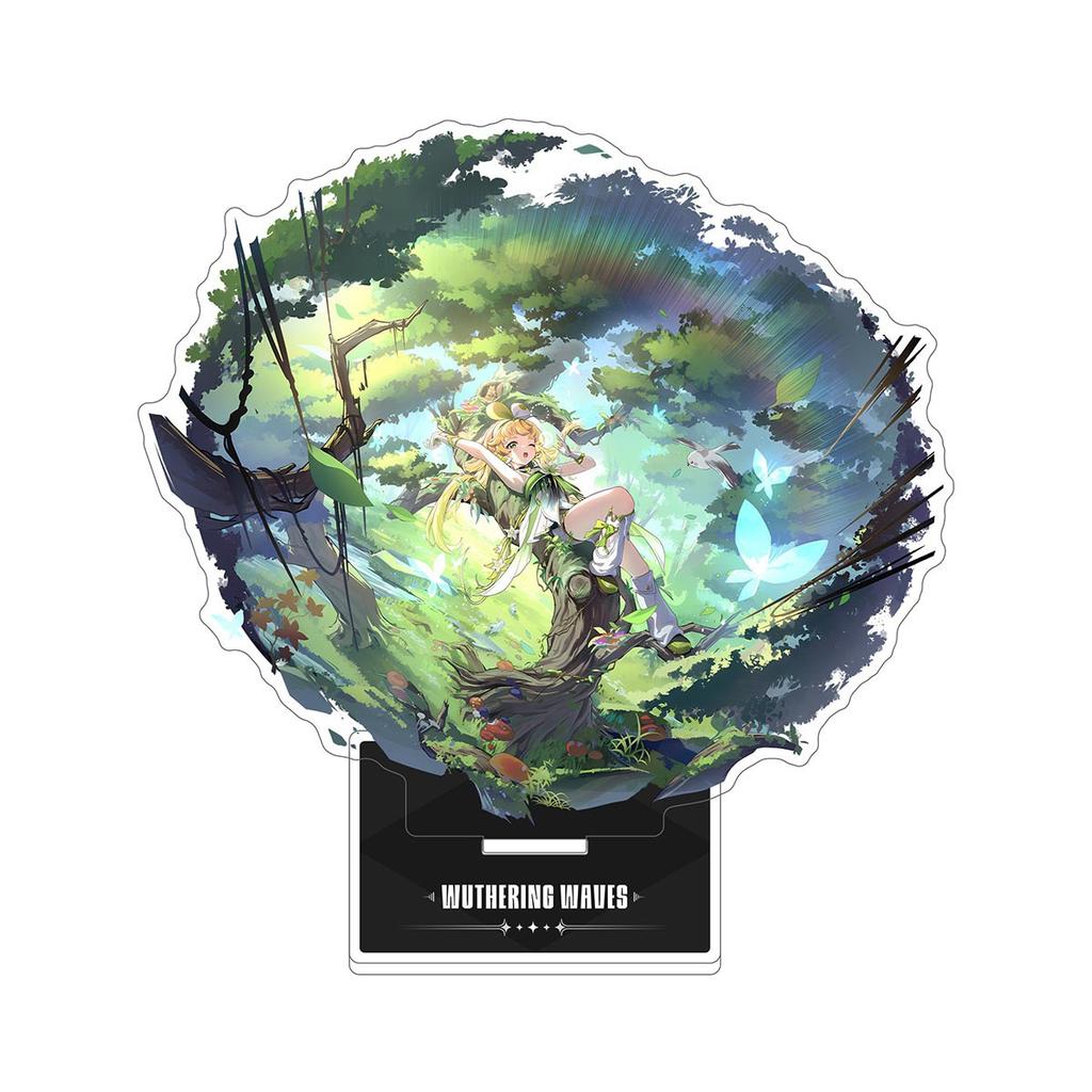 Wuthering Waves Акриловые Аниме Игровые Сопутствующие Товары Брелок Подставка Табличка Настольное Украшение Подарок Фигурка Украшения для Витрины