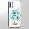 Забавный чехол для телефона с картой путешествий для Samsung Galaxy A12 A02S A22 A32 A52 A72 A71 A51 A41 A31 A21 A11 A50 A70 A10S A20S черный чехол