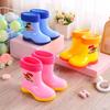 Waterproof Cartoon Rain Boots for Boys Girls Aged 8 To 11 Non-Slip Warm Rubber Shoes for Kids Comfortable Rain Footwear