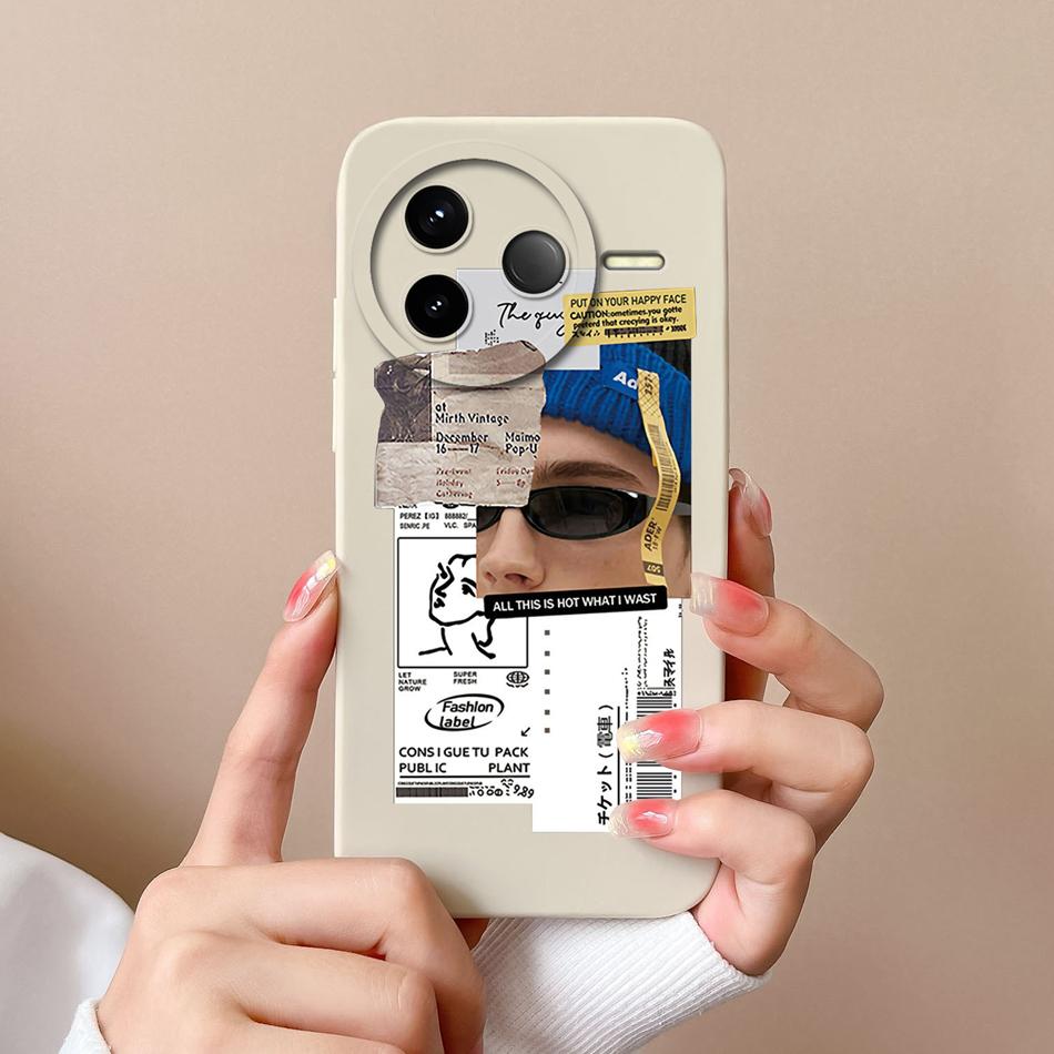 Чехол для телефона Redmi K80 Pro Милый Астронавт Премиум Жидкий Силикон Мягкий Корпус Полная Защита Funda Для RedmiK80 Задняя Крышка