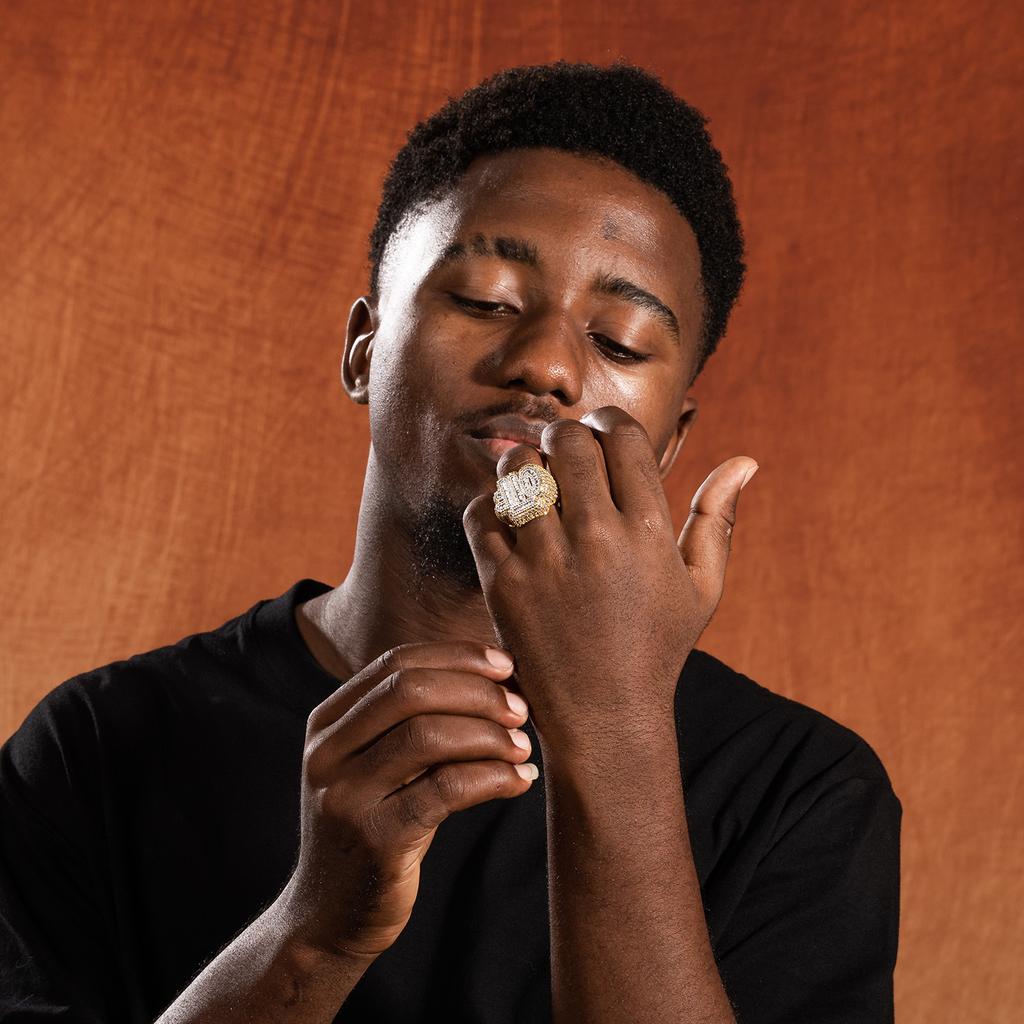 Хип-хоп креативное кольцо OTFJ из меди с инкрустацией цирконами, полное бриллиантов, крутое, с индивидуальностью, классическое, модное для уличной моды, популярное кольцо для мужчин