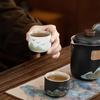 Guochao set, Aoyama Flying Bird Kuaike cup, fixed printing gift, camping business tea set, office meeting guests to make tea