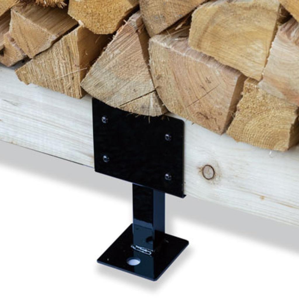 Fireside Log Rack Leg Common Options Black (1SET) 30/40