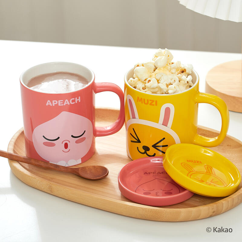 [KAKAO] KAKAOFRIENDS Новая фирменная кружка с крышкой 1 шт.
