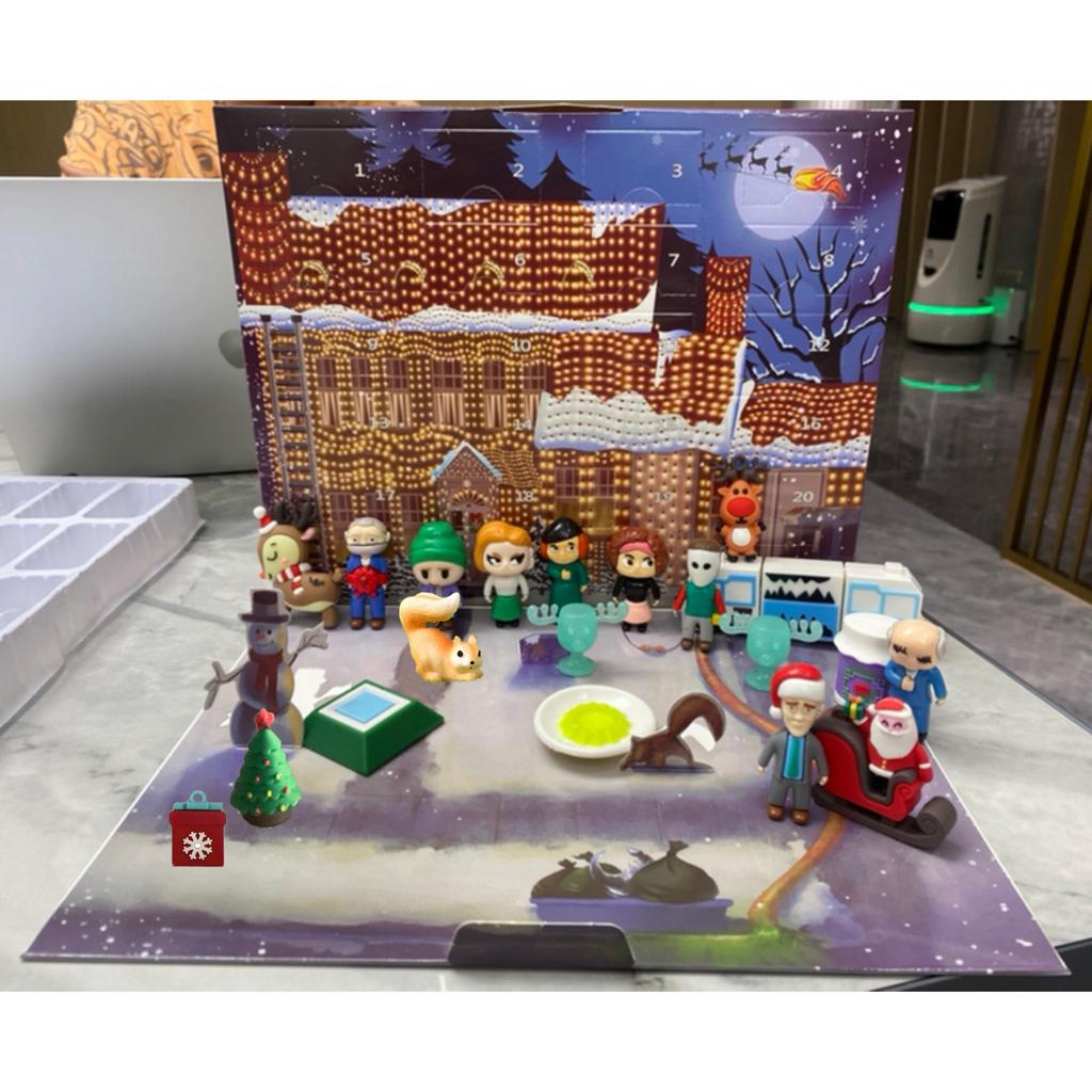 Сумасшедший рождественский праздничный адвент-календарь в подарок включает 24 подарка, рождественские праздничные фигурки и аксессуары