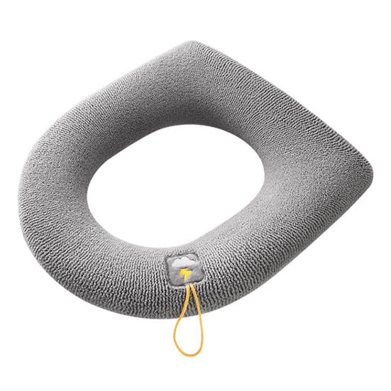 Home Bathroom Washable Winter Warm Seat Lid Soft Toilet Cover Mat Pad Cushion CDN
