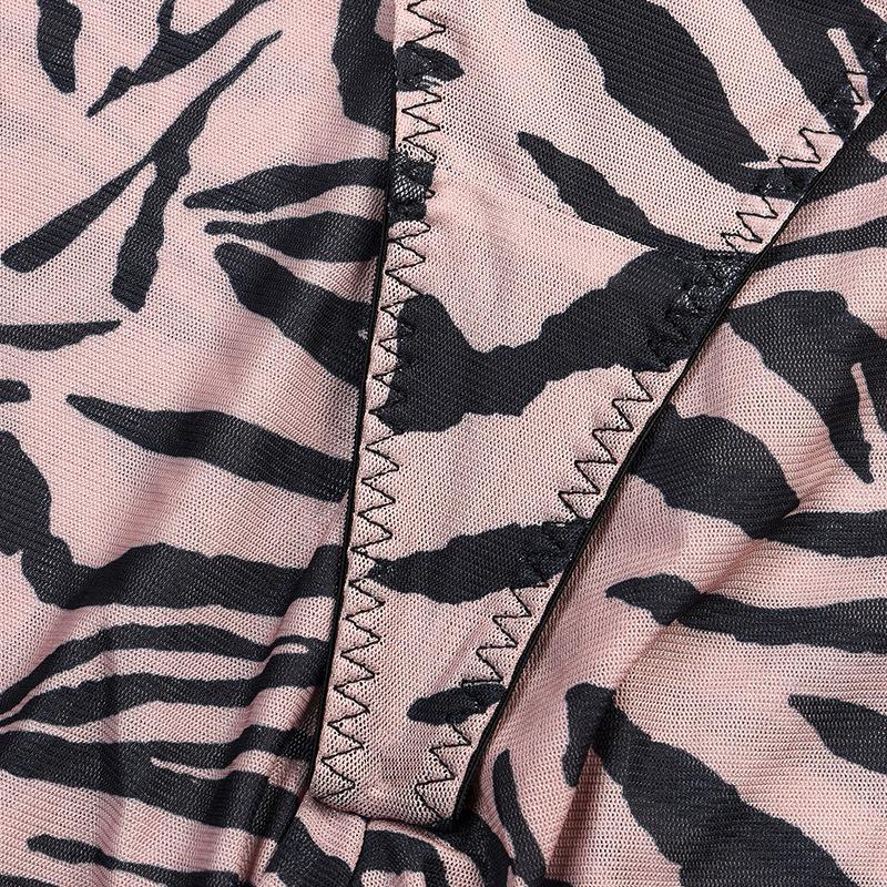 Aduloty Женское сексуальное нижнее белье, тонкая сетка, новое летнее эротическое белье с леопардовым узором, сетчатое нижнее белье, комплект из четырех штук