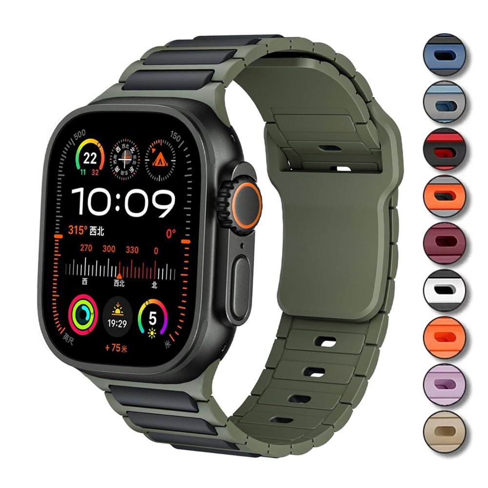 Спортивные ремешки для Apple Watch Ultra 2 Ремешок 49мм 45мм 46мм 44мм 42мм 40 41мм браслет на запястье correa IWatch Серии 10 SE 9 8 7 6 5 4