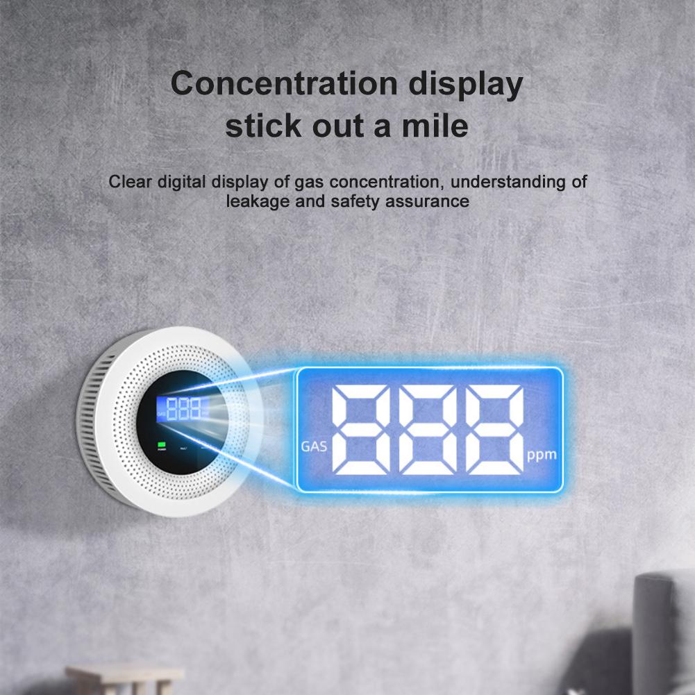 Tuya Wi-Fi детектор утечки природного газа беспроводной датчик утечки газа умный дом кухня охранная звуковая сигнализация приложение Smart Life