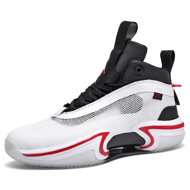 2025 Весна и осень Мужские большие размеры Практичные баскетбольные кроссовки Подростки Студенты Средний Помощь Спортивные кроссовки Мужская обувь