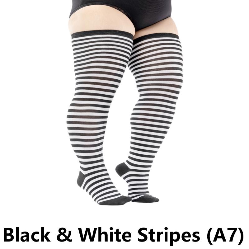 Эластичные гольфы больших размеров, большие носки до бедра, длинные носки XXXL, женские носки, гетры