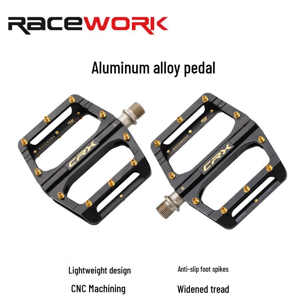 Ультралегкие алюминиевые велосипедные педали RACEWORK для горных, шоссейных и складных велосипедов