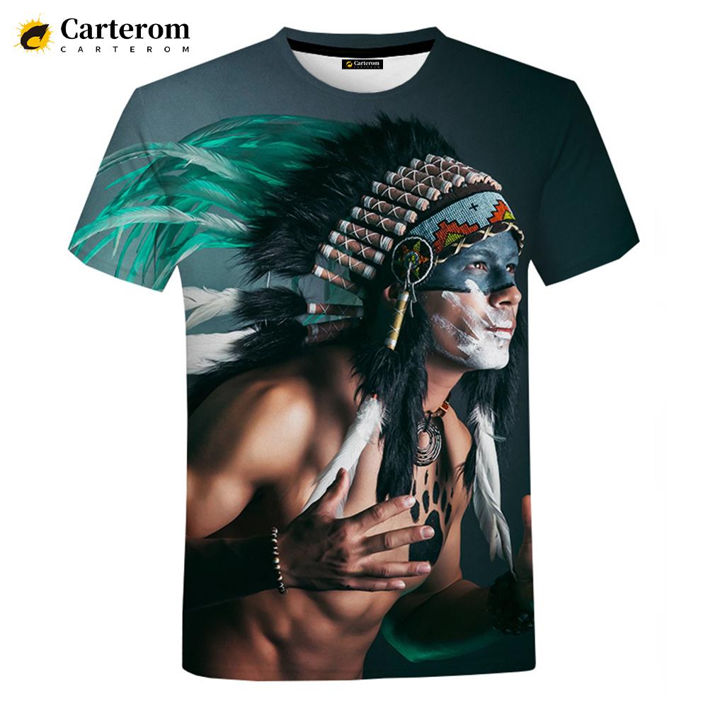 Футболка с ностальгическим 3D принтом для индейцев для девочек, большие уличные повседневные футболки для пар, мужские и женские летние топы в стиле Харадзюку в стиле хип-хоп