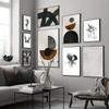 Современные черно-белые абстрактные картины на холсте, геометрические постеры, принты из рук в руки, рисунки для настенного художественного декора комнаты