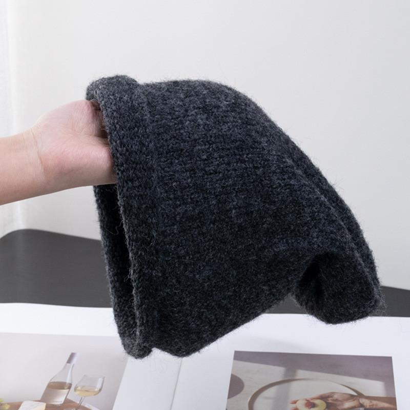Sheep Wool Knit Beanie Hat For Women Winter Warmth And Windproof Protection