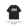Korean Style Men Tops Kpop Streetwear STAY Print Luxury Cotton Male Tees Oversize Casual Unisex T-shirts Y2k Harajuku