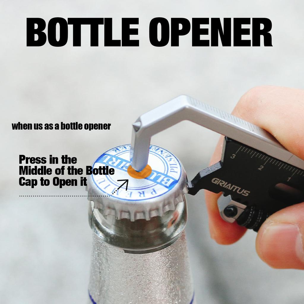 Маленький мультитул-гаечный ключ EDC с ломом, карманный регулируемый гаечный ключ, мини-брелок-мультитул, штангенциркуль, измерительный инструмент, линейка, стеклобой, универсальный EDC