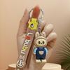 Cute Cartoon Sheep Plush Keychain Creative Overalls Doll Pendant Blind Box Style Key Chain Ornament