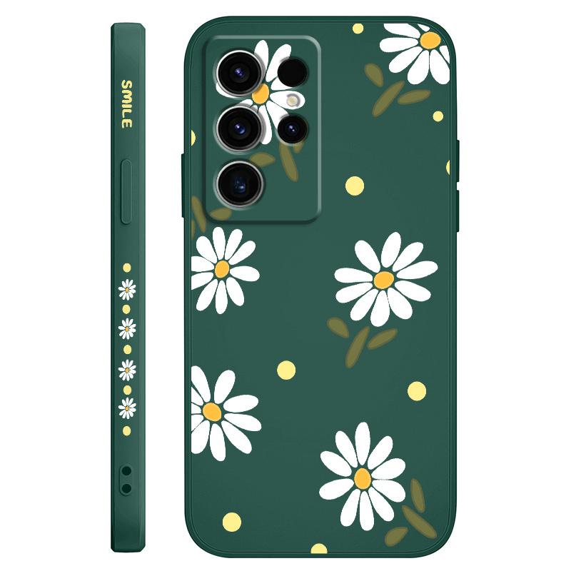 Elegant Daisy Phone Case For Samsung Galaxy S25 S24 S23 S22 S21 S20 S10 S10E Ultra Plus FE Note 20 Ultra Plus Cover