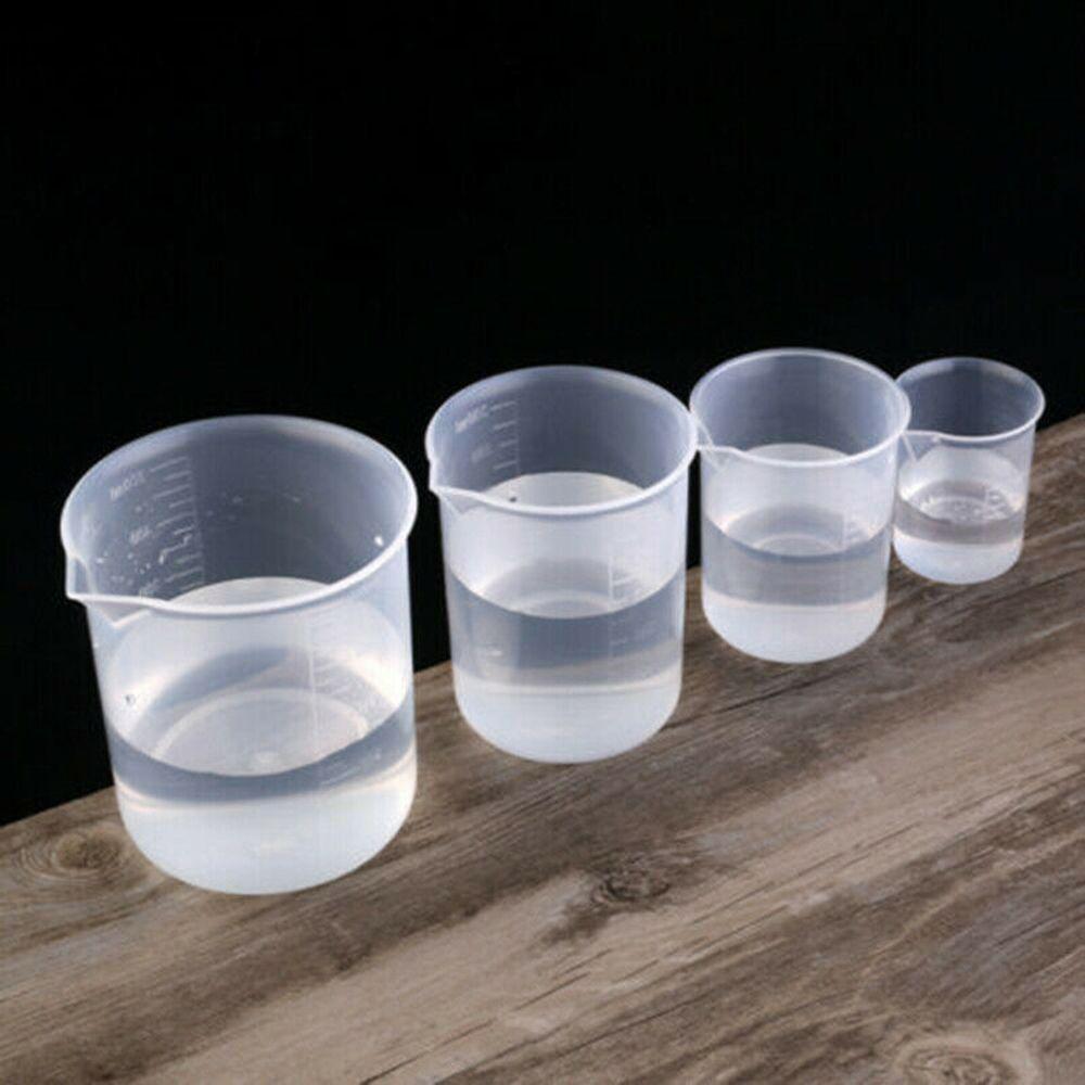 6Pcs/set 20ml/30ml/50ml/250ml/500ml/1000ml Clear Plastic Graduated Measuring Cup for Baking Beaker Liquid Measure Jug Cup Container