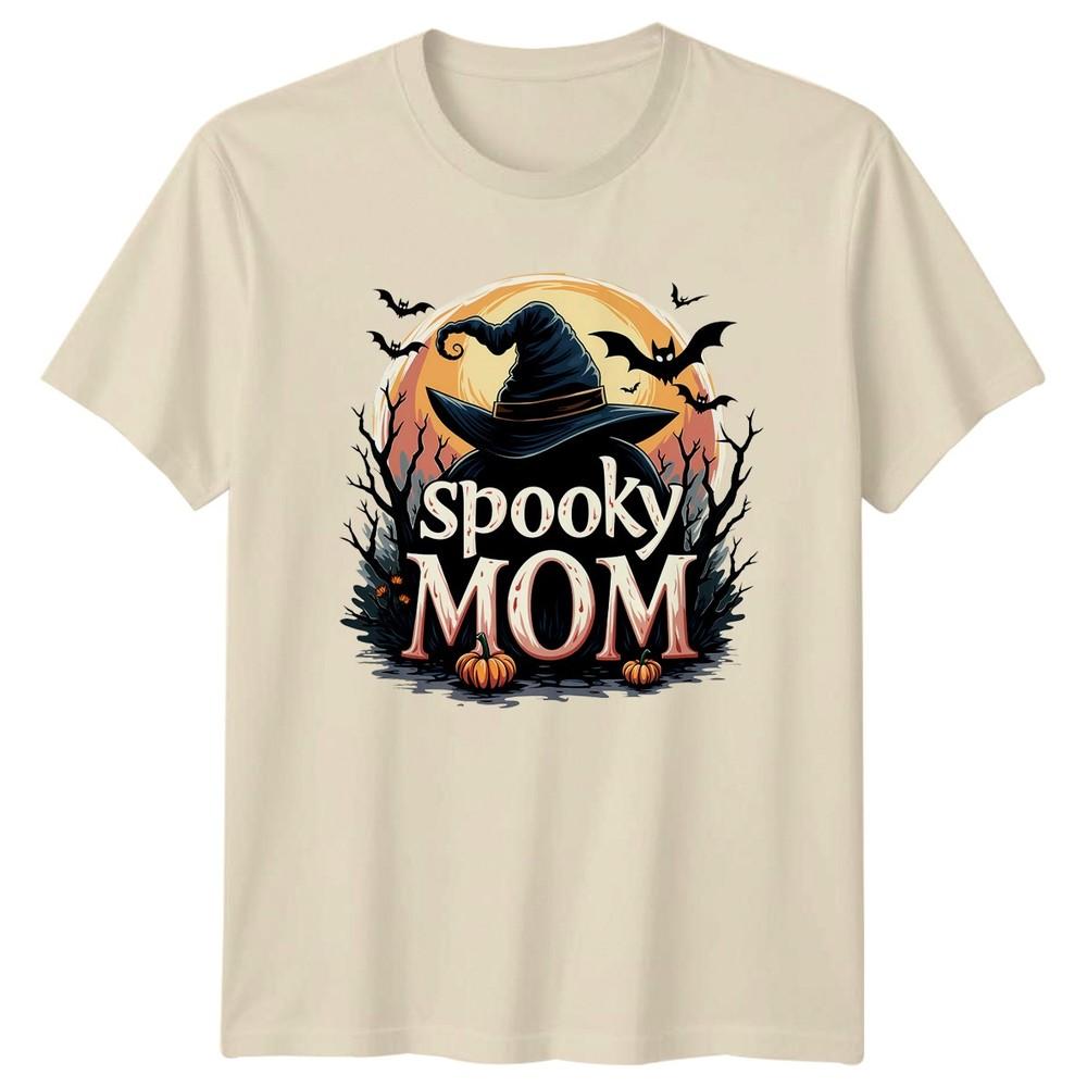 Spooky Mom Halloween Holidays Unisexs TShirt Unisexs Tee Graphic Unisex Top
