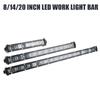 Driving Fog Lamp For Motorcycle Off Road 4WD SUV ATV Tractor Truck 14 Inch 4x4 LED Bar 12V 24V LED Work Light Bar 6D Ultra Slim