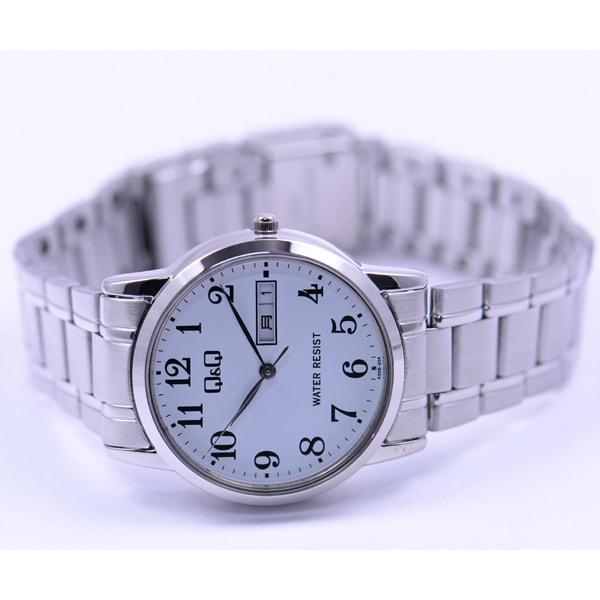 Citizen Men's A206-204 ( Watch Q&Q Day-Date) Round Watch Silver Analog