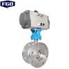 FGO 304 Stainless Steel Pneumatic Flange Butterfly Valve