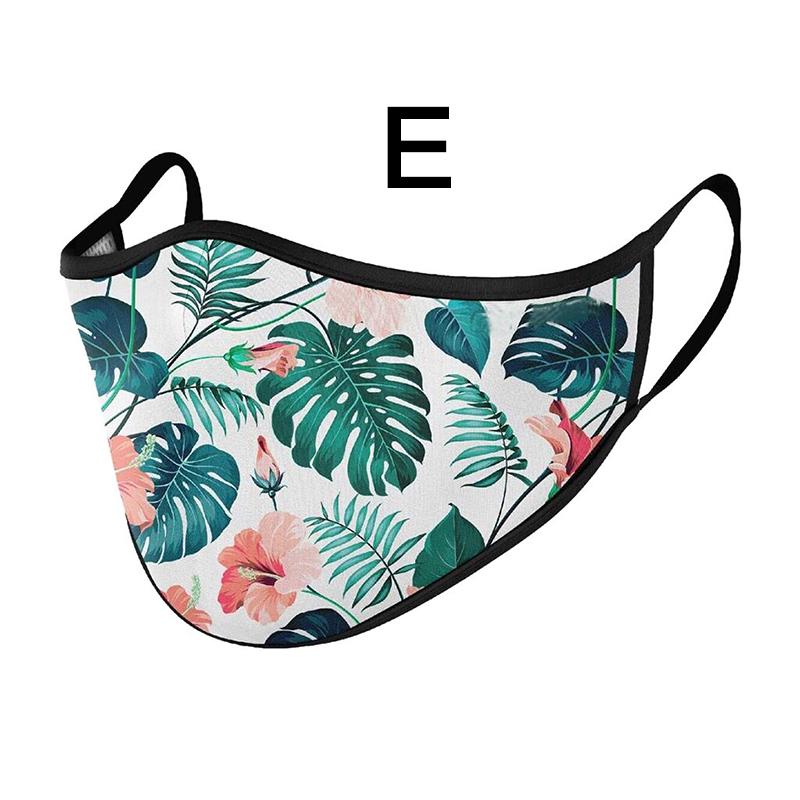 12 цветов Хэллоуин 3D печатная маска многоразовая рот-муфель Экологическая мода Спорт на открытом воздухе