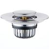 Push-Type Sink Drain Plug Bounce Core Filter Screen Universal Bathroom Sink Stopper Kitchen