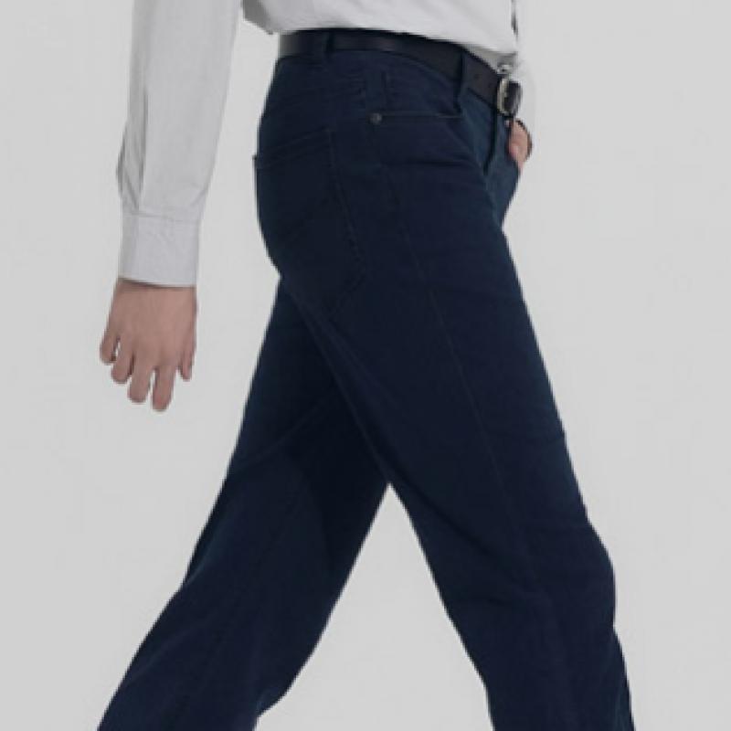 Bang Bang Men S Lycra Straight Fit Denim Navy