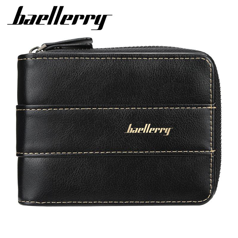 Baellerry Мужские модные кошельки на молнии, визитница, винтажный кошелек GZW
