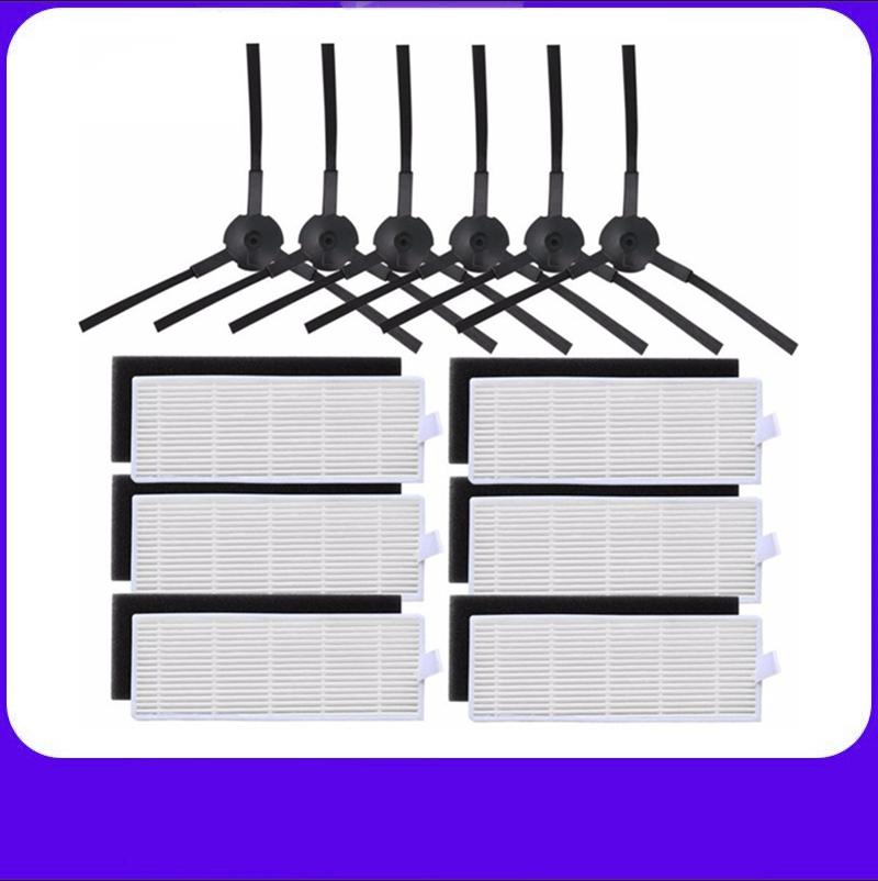 HEPA filter Side Brush Primary Filter for chuwi ilife A6 A8 x620 x623 robot vacuum cleaner Parts Roller Main Brush Replacement