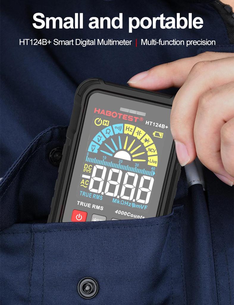 Цифровой мультиметр HT124A+/B+: Высокоточный вольтметр для домашнего использования