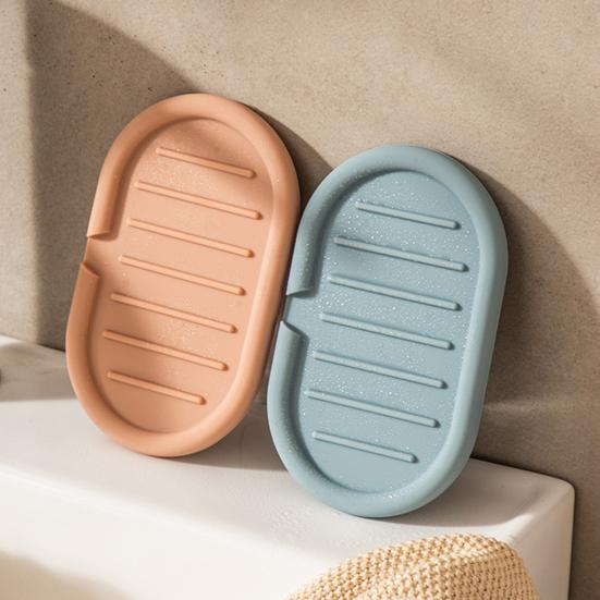 Держатель мыла с простым автоматическим дренажным дизайном, нескользящий, неплавящийся органайзер для мыла, силиконовая мыльница для кухни, ванной комнаты, мыльница