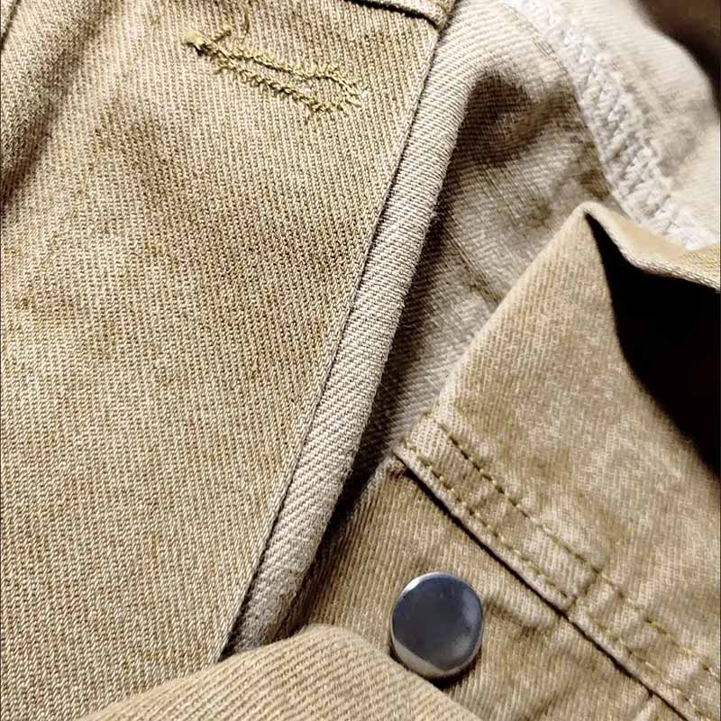 Хлопковая джинсовая куртка, женская осенняя коричневая универсальная куртка в стиле ретро, ​​свободная куртка на пуговицах с длинными рукавами для рабочих