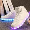 LED Light-Up High-Top Shoes, Casual Sports Sneakers for Boys and Girls