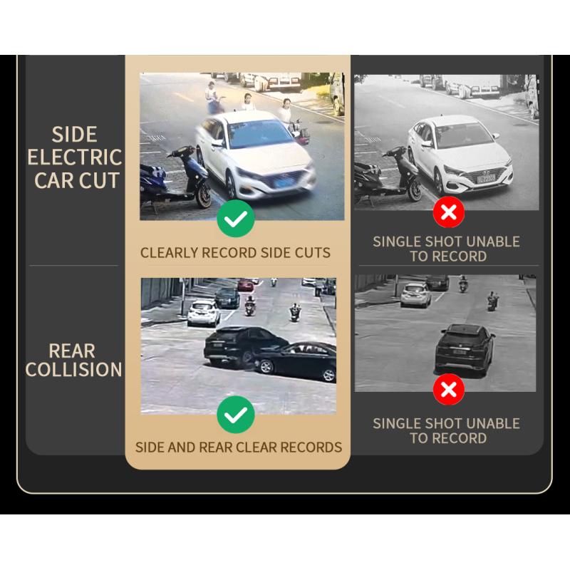 Автомобильный видеорегистратор TiESFONG, 4 канала, A99 FHD 1080P, для автомобильного видеорегистратора, 360°, автоматический видеорегистратор, ночное видение, поддержка WiFi, круглосуточный парковочный монитор