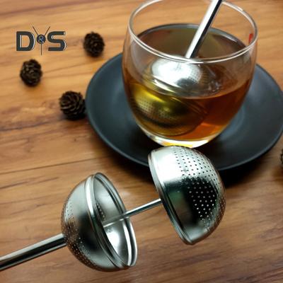 Телескопический заварочный шарик для чая Фильтр для кофе из нержавеющей стали с усиленным ароматом и чистым завариванием Идеально подходит для листового чая и кофе