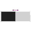 Retractable Side Awning 160 x 500 cm Black