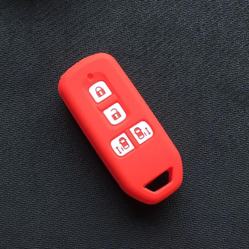 Силиконовый чехол для мотоциклетного ключа защитный чехол для Honda n-one N-BOX N wagon Plus 4 кнопки с клавиатурой Sliding Doors