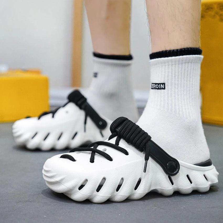 Мягкие мужские тапочки для ходьбы по дому, сабо, слайдеры, для дома, ПВХ, мужская обувь, низкая цена, забавная, Mascullino со стильным горячим повседневным стилем