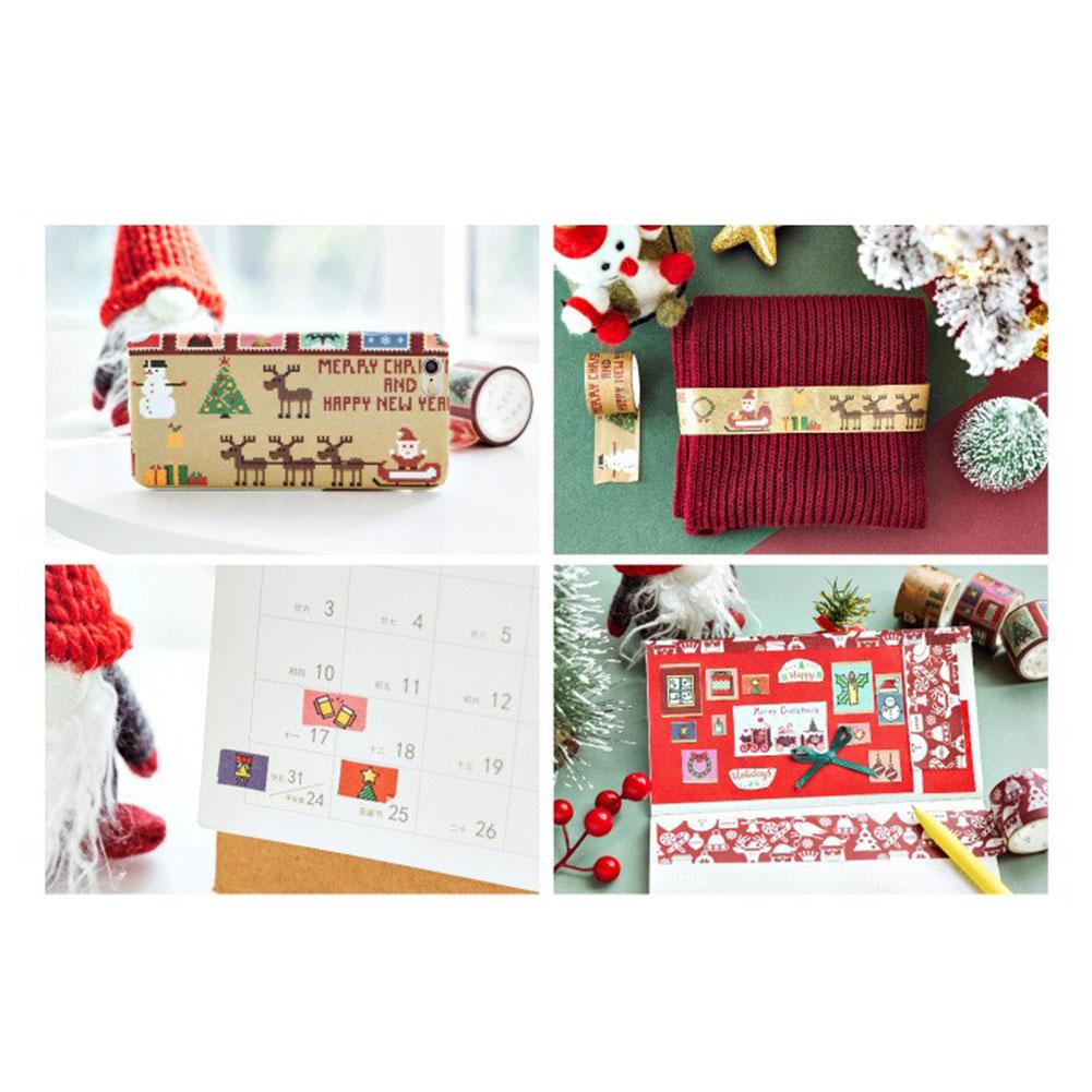 Christmas Style Washi Masking Tape Colorful Masking Washi Tape Diy Sticker Decoration