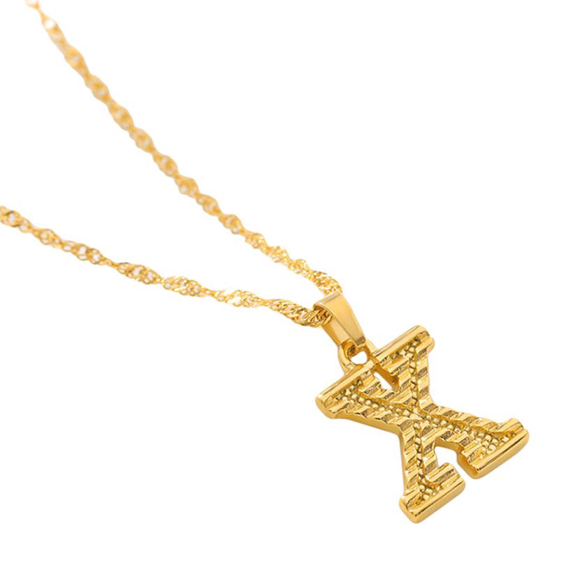 Женское ожерелье с подвеской, ожерелье с начальной буквой, ожерелье-цепочка с подвеской